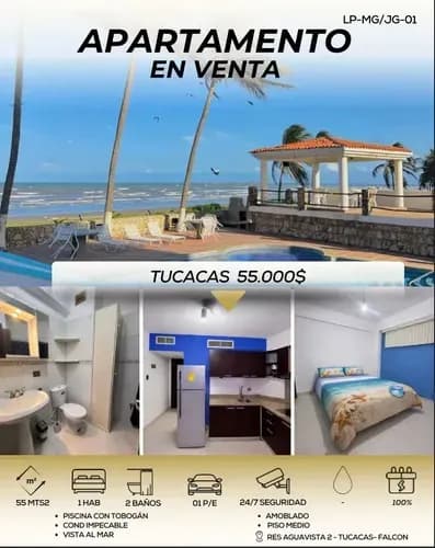 Apartamento Ubicado En Tucacas Falcon Res. Agua Viva Ii. Julian Acosta 124.
