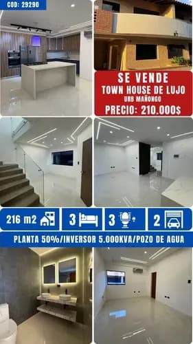 Se Vende Town House Nuevo A Estrenar Conj. Res. Alto Saman (ag)