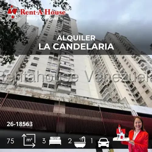 En Alquiler Apartamento Con Cocina Equipada En La Candelaria Mr 26-18563