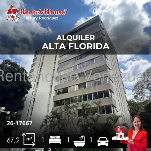 Apartamento En Alquiler En La Alta Florida Mr 26-17667