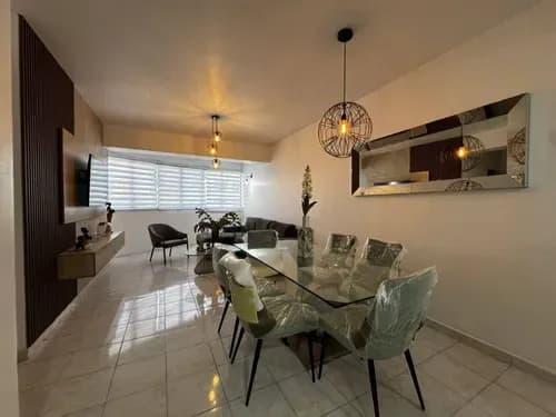 Apartamento 90m2 En La Urb. El Bosque. Amoblado, Planta 50% Conjunto Cerrado Con Vigilancia. A1. Solo Clientes