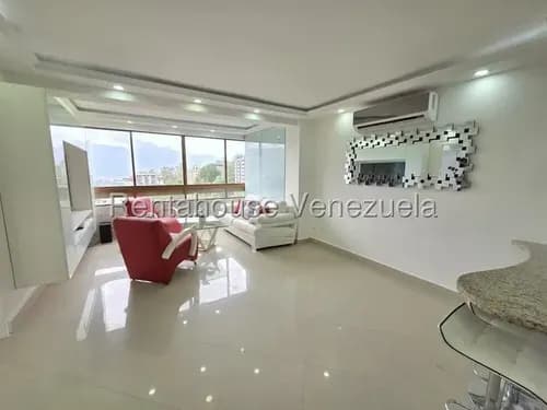 Hermoso Apartamento En Alquiler Con Espectacular Vista Al Ávila En Los Naranjos Del Cafetal Yf 26-21454