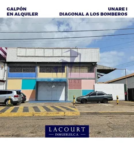 En Alquiler Galpón Para Almacenamiento En Unare I, Diagonal A Los Bomberos - Puerto Ordaz