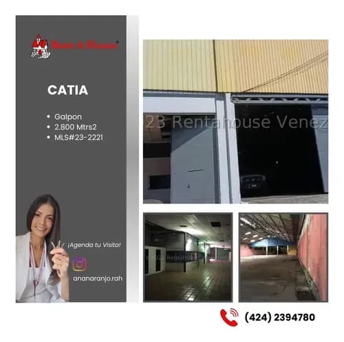 Galpon En Venta En Catia. 2800mtrs2 #23-2221