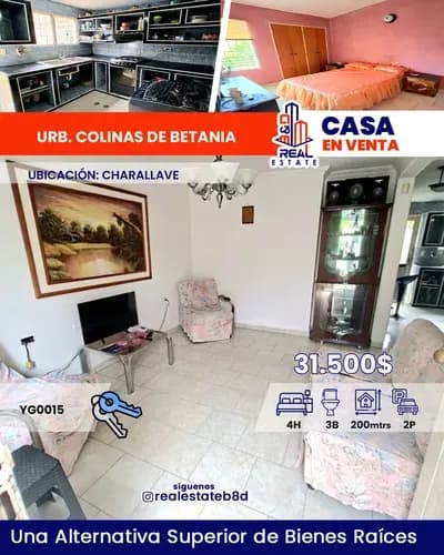 Townhouse En Venta Urb. Colinas De Betania/charallave.