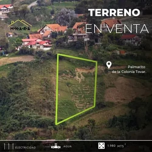 Terreno En Venta La Colonia Tovar Cerca Del Pueblo