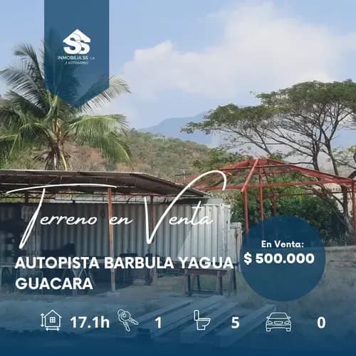 Código: L. D F-004 Se Vende Terreno En Yagua Cerca De La Autopista - Guacara