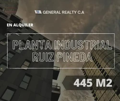 Planta Industrial En Alquiler 445 M2- Ruiz Pineda Centro Grafico