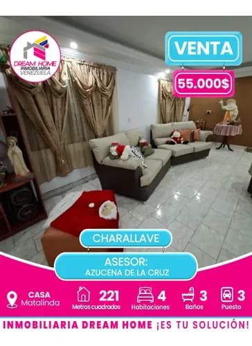 Casa En Venta Res. Matalinda Charallave