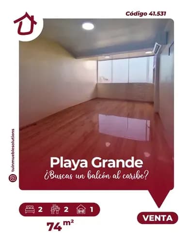 Venta - Apartamento Con Vista Al Mar Ubicado En Playa Grande, Edo. La Guaira
