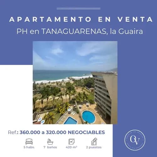Se Vende Espectacular Apartamento En Tanaguarenas, La Guaira
