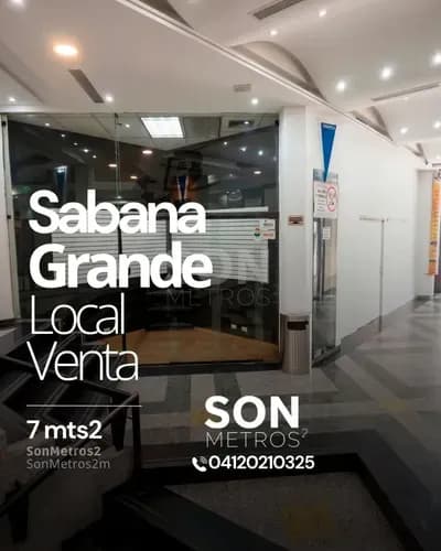 Local Venta Sabana Grande 7 Mts2. Sonmetros2