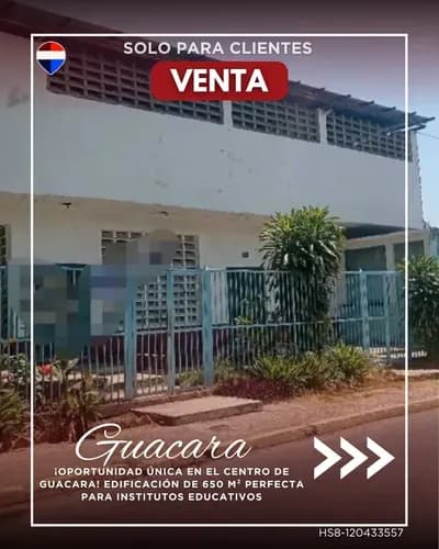 ¡oportunidad Única En El Centro De Guacara! Perfecta Para Institutos Educativos Hs8-120433557