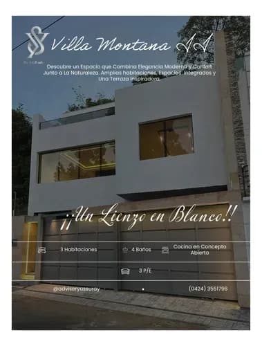 Casa Estilo Town House Totalmente Vanguardista!!... Ubicado En La Prestigiosa Urbanizacion Cantarrana.