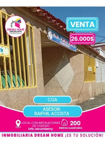Local Con Instalaciones De Colegio Urb. Lecumberry Cúa