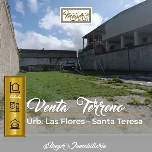 Venta De Terreno, Ubicado En Zona Residencial Las Flores - Santa Teresa Del Tuy