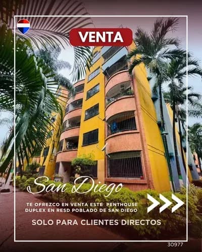 Te Ofrezco En Venta Este Penthouse Duplex En Resd Poblado De San Diego 30977