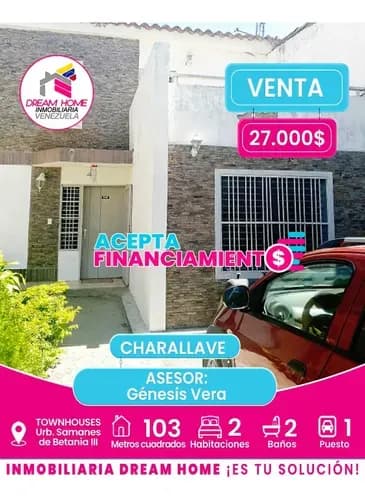 Townhoses En Venta Urb. Samanes De Betania Iii - Charallave