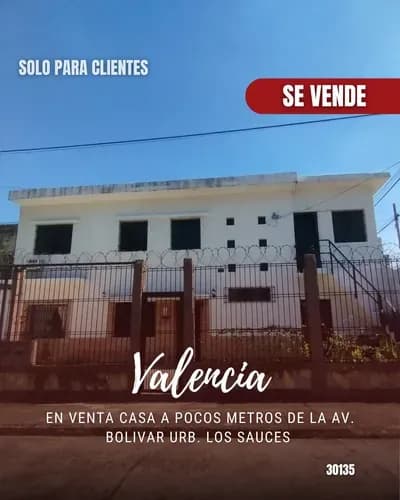 En Venta Casa A Pocos Metros De La Av. Bolivar Urb. Los Sauces 30135