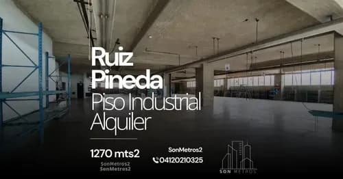 Piso Industrial Depósito Alquiler Ruiz Pineda 1270 Mts2. Sonmetros2 B-9qnx 1703