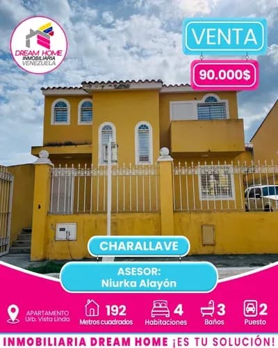 Townhouse En Venta Urb. Vista Linda Charallave.