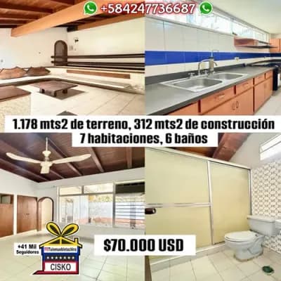 Casa en venta en tachira - $70k