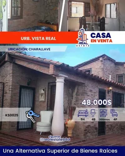 Casa En Venta Urb. Vista Real / Charallave.