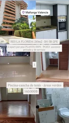 Venta Apartamento En Mañongo $140.000 - Cancha Tenis Y 3 Hab (solo Clientes) Cf-LG