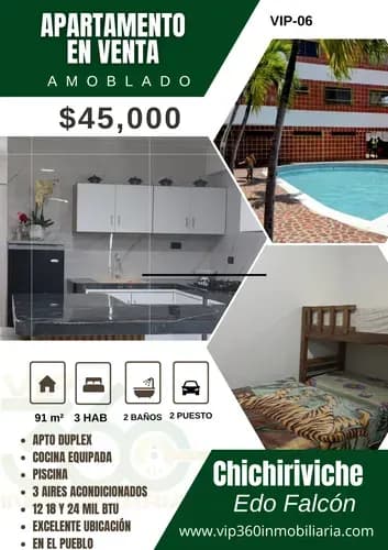 Apto Dúplex Equipado En Chichiriviche Edo Falcón