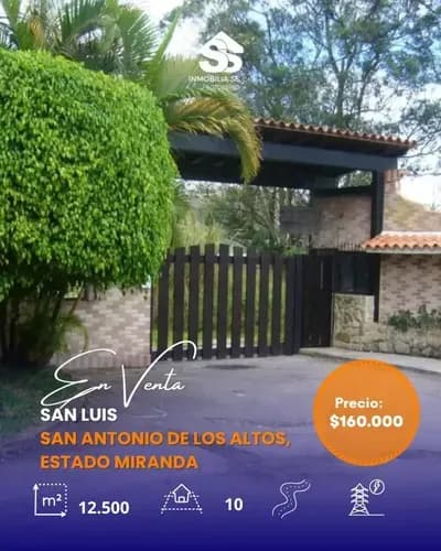 Código: F. F-021 En Venta Terreno Grande - San Antonio De Los Altos, Miranda - Oportunidad De Inversion