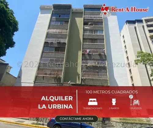 Apartamento En Alquiler En La Urbina 100 M2 3 Habitaciones, Amplio, Iluminado Y Ubicado En Zona Tranquila. Mls #26-19403.