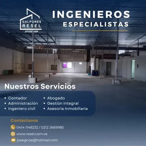 #1606 Galpón Para Taller De 1400m2 En Urbanización Miranda - Caracas