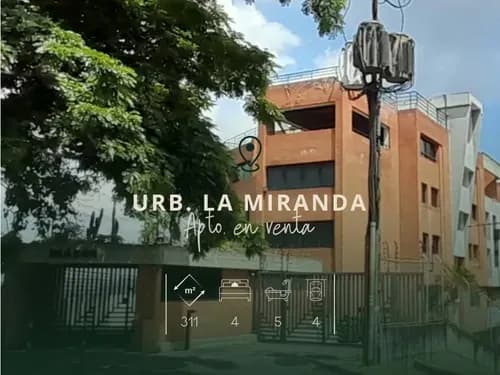 Urbanizacion La Miranda. Venta Pent-house 311,10mt2 / 4h / 5b / 4e