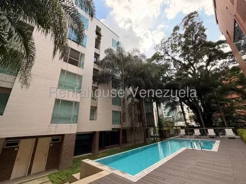 Bello Apartamento En Alquiler Amoblado En Campo Alegre. Mls # 26-16010 Lp
