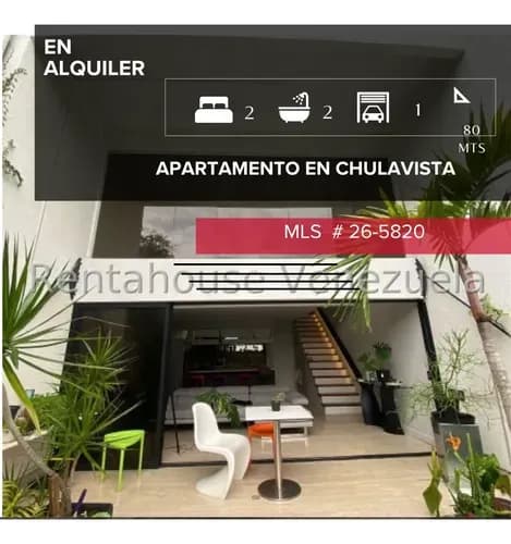 Apartamento En Alquiler Tipo Duplex En Chulavista Mls #25-5820
