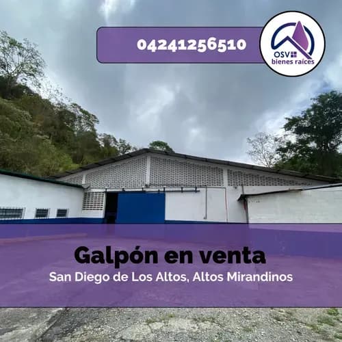 Galpon Industrial En San Diego De Los Altos, Altos Mirandinos