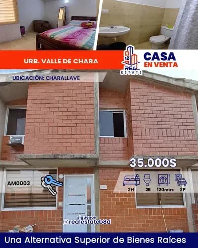 Townhouse En Venta Urbanización Valle Chara - Charallave