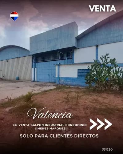 En Venta Galpon Industrial Condominio Jimenez Marquez 331230 Solo Clientes Directos