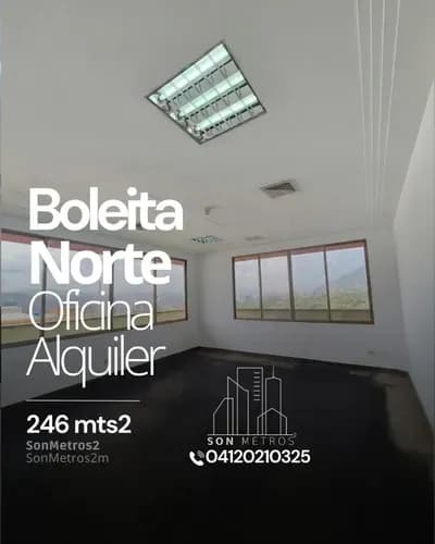 Oficina Alquiler Boleita Norte 246 Mts2. Sonmetros2