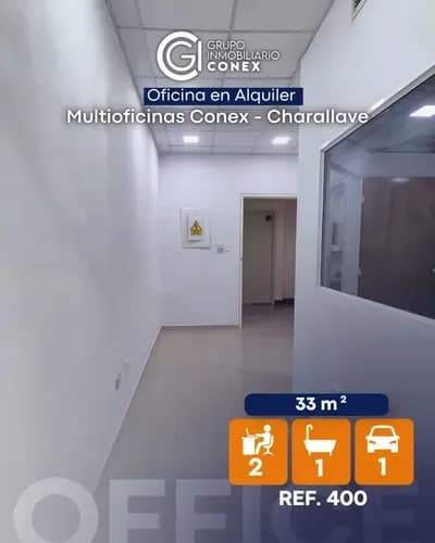 Se Alquila Oficina 33m2 Multioficinas Conex - Charallave 5831
