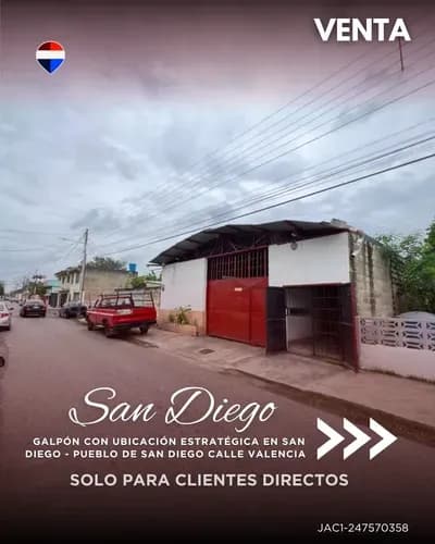 Se Ofrece En Venta Galpón Con Ubicación Estratégica En San Diego - Pueblo De San Diego Calle Valencia Jac2-247570358 Solo Clientes Directos