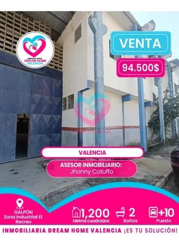 Galpón En Venta Zona Industrial El Recreo - Valencia