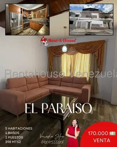 Casa En Venta El Paraíso 26-7199