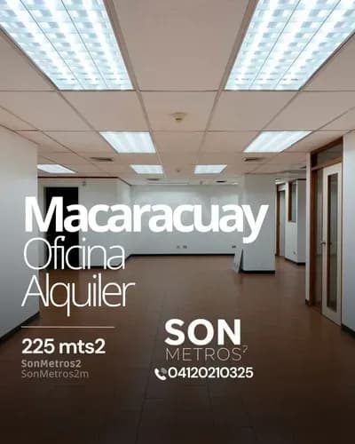 Oficina Alquiler Macaracuay 225 Mts2. Sonmetros2