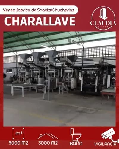 Venta Fábrica De Snacks 5000 M2 / Galpón Industrial / Charallave Miranda Cortiz
