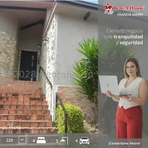 Casa Con Excelente Distribución, Terraza Y Clima De Montaña En El Hatillo Caracas 11513