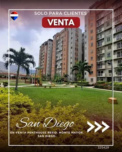 En Venta Penthouse Resid. Monte Mayor. San Diego.325429