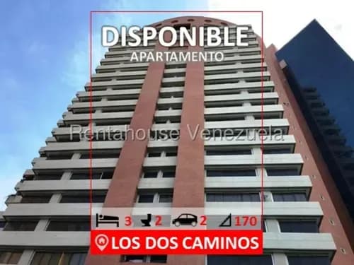 Los Dos Caminos, 3 Habitaciones, 2 Baños, 2 Estacionamientos, Piso 7, 170 Mts2 Construcción