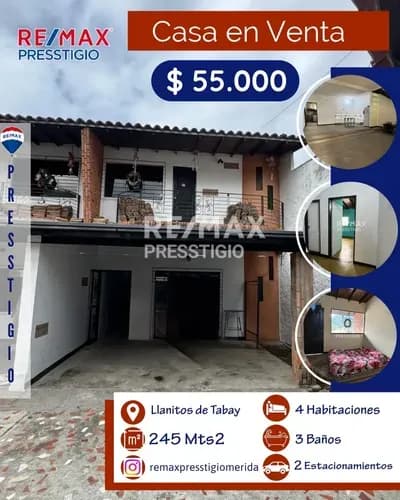 Casa En Venta Tabay - Merida