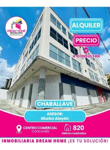 Centro Comercial En Alquiler C.c Ciudad Concordia. Centro - Charallave